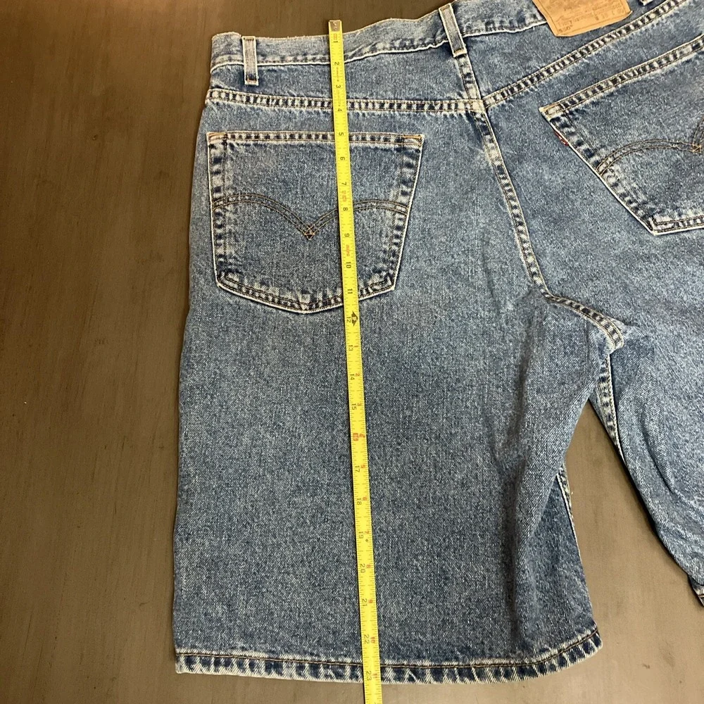 Vintage Levis Shorts Men 38 550 Blue Jean Med Wash‎ Denim Jorts Y2k 90s